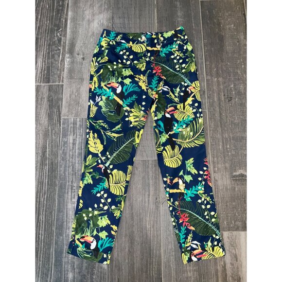 Chico’s Toucan Rain Forest Ankle Pants size 00 - Picture 2 of 8